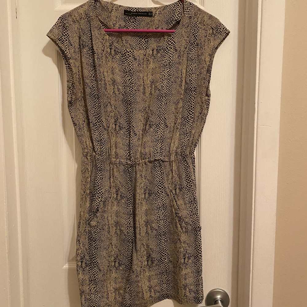Zara animal print dress
